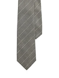 Pinstripe Wool Flannel Tie