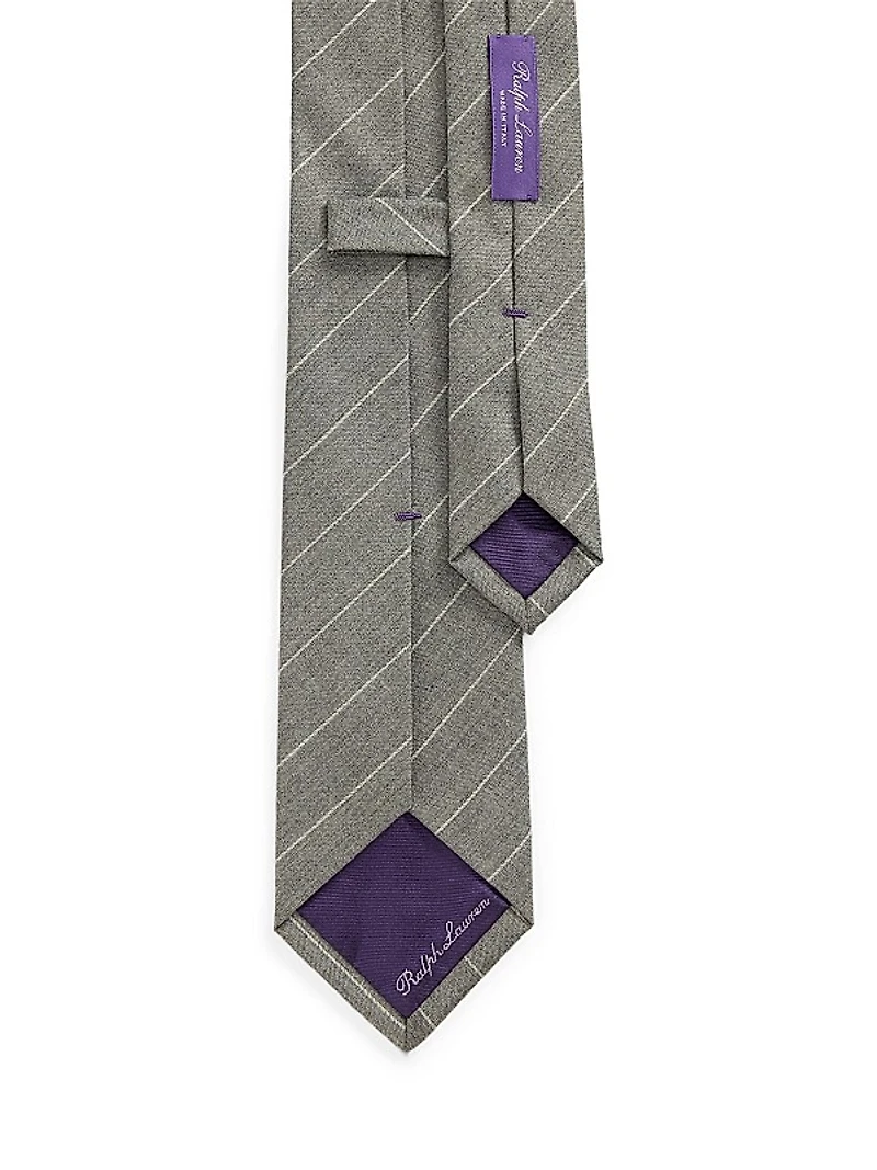 Pinstripe Wool Flannel Tie