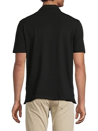 Cotton-Cashmere Piqué Polo Shirt