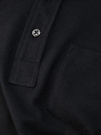 Cotton-Cashmere Piqué Polo Shirt