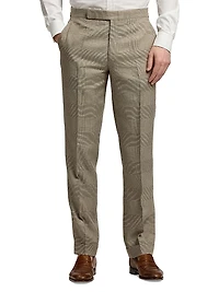 Gregory Hand-Tailored Plaid Suit Trousers