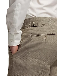 Gregory Hand-Tailored Plaid Suit Trousers