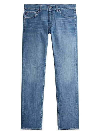 Italian Denim 5-Pocket Slim-Fit Jeans