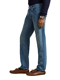 Italian Denim 5-Pocket Slim-Fit Jeans