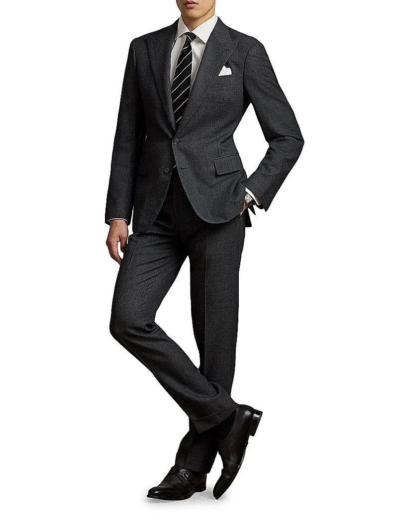 Gregory Hand-Tailored Birdseye Suit