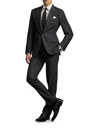 Gregory Hand-Tailored Birdseye Suit
