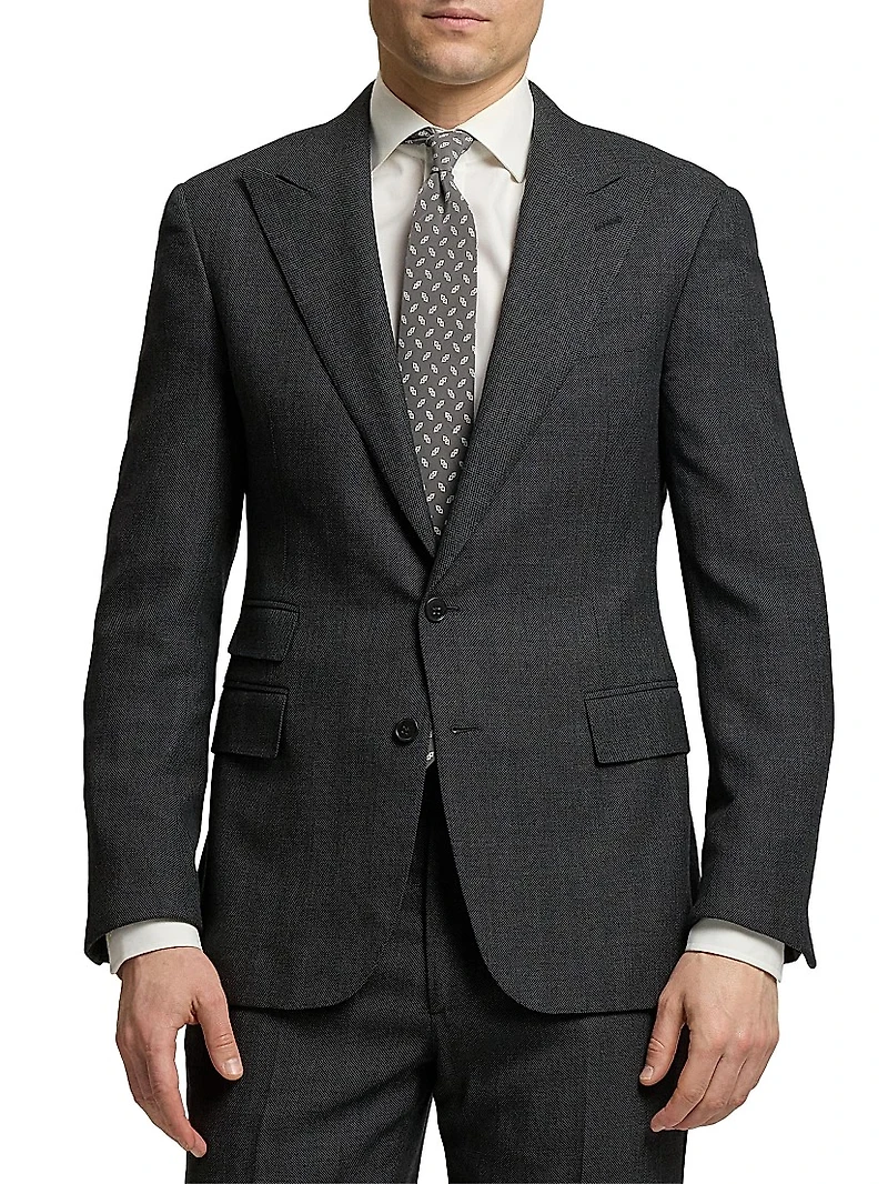 Gregory Hand-Tailored Birdseye Suit