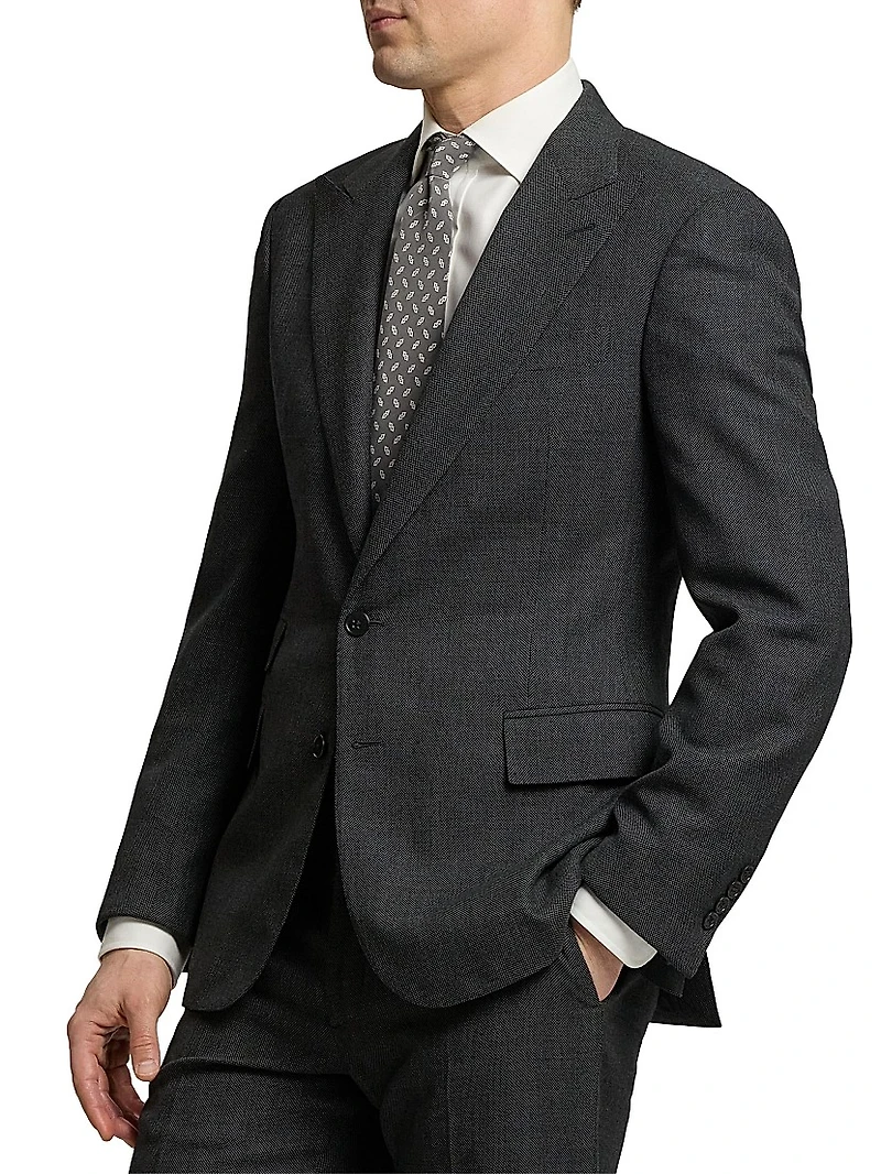 Gregory Hand-Tailored Birdseye Suit