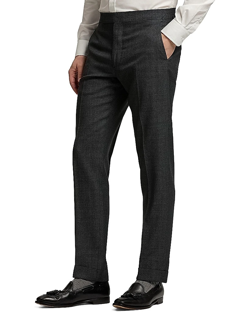 Gregory Hand-Tailored Birdseye Suit