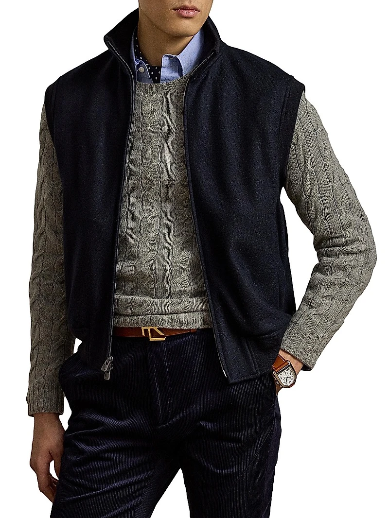 Felton Cashmere-Blend Vest