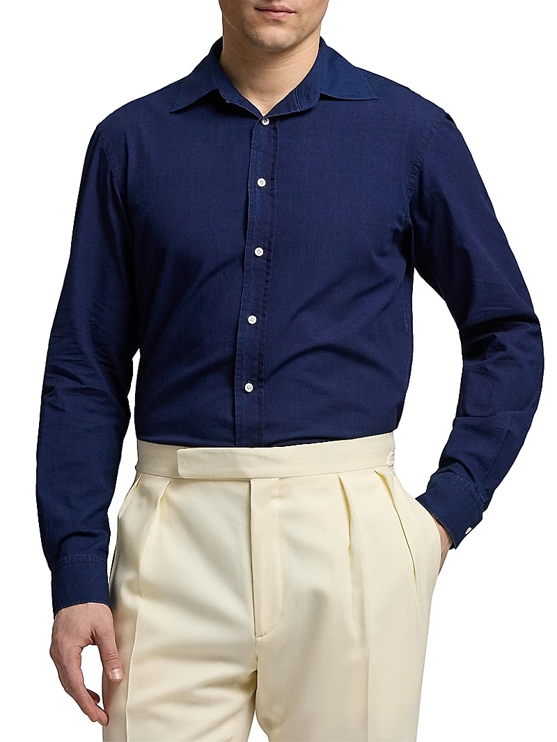 Chambray Button-Down Shirt