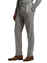 Gregory Wool Straight-Leg Pants