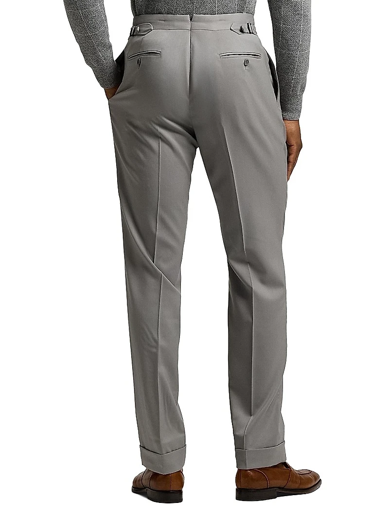 Gregory Wool Straight-Leg Pants
