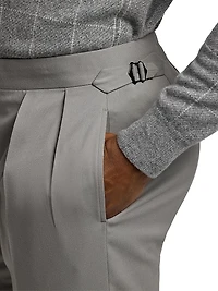 Gregory Wool Straight-Leg Pants