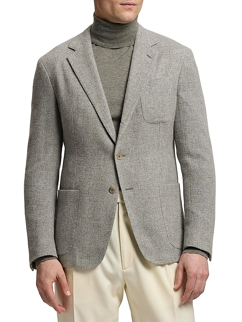 Hadley Cashmere Single-Breasted Jacket