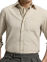 Fine-Wale Corduroy Button-Down Shirt