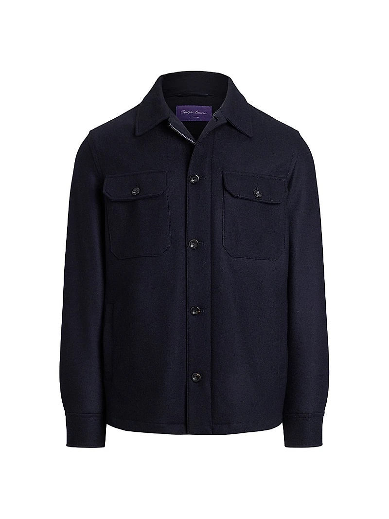 Felton Cashmere-Blend Shirt Jacket