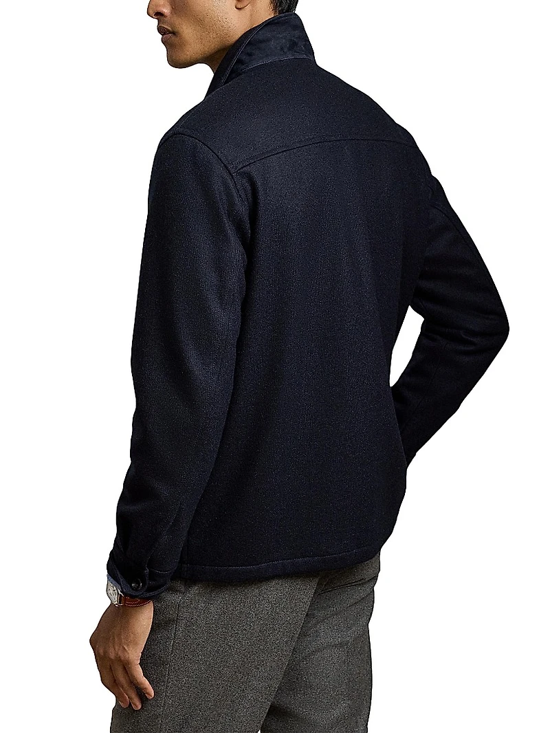 Felton Cashmere-Blend Shirt Jacket