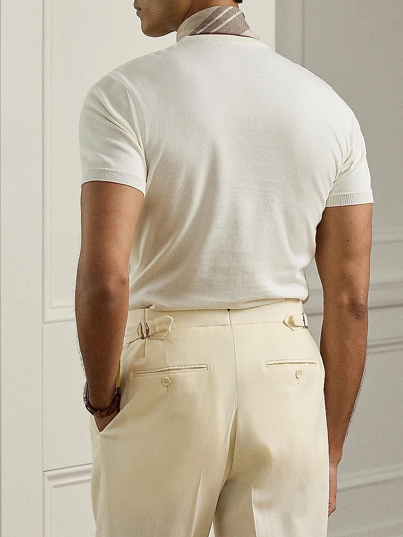 Cotton Short-Sleeve Sweater