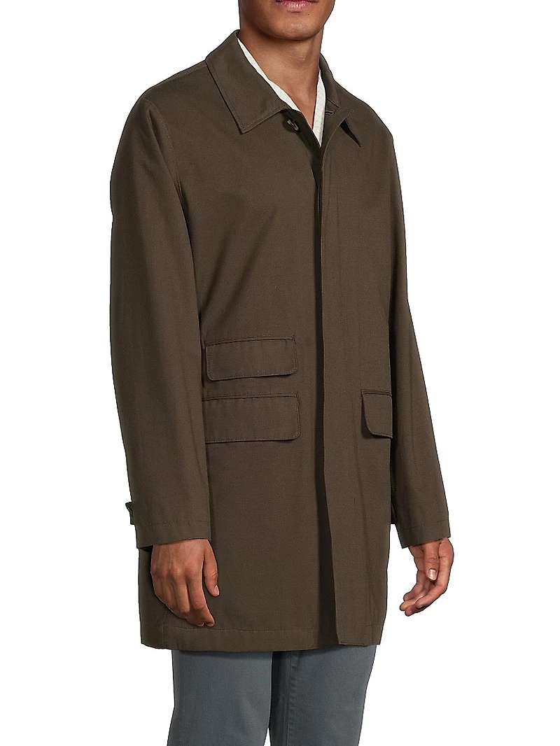 Lightweight Cotton Car Coat