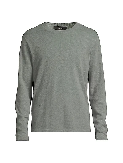 Cashmere-Silk Crewneck Sweater