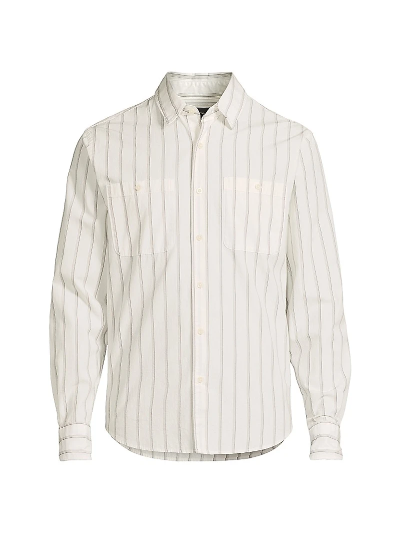 Port Stripe Double Pocket Shirt