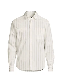 Port Stripe Double Pocket Shirt