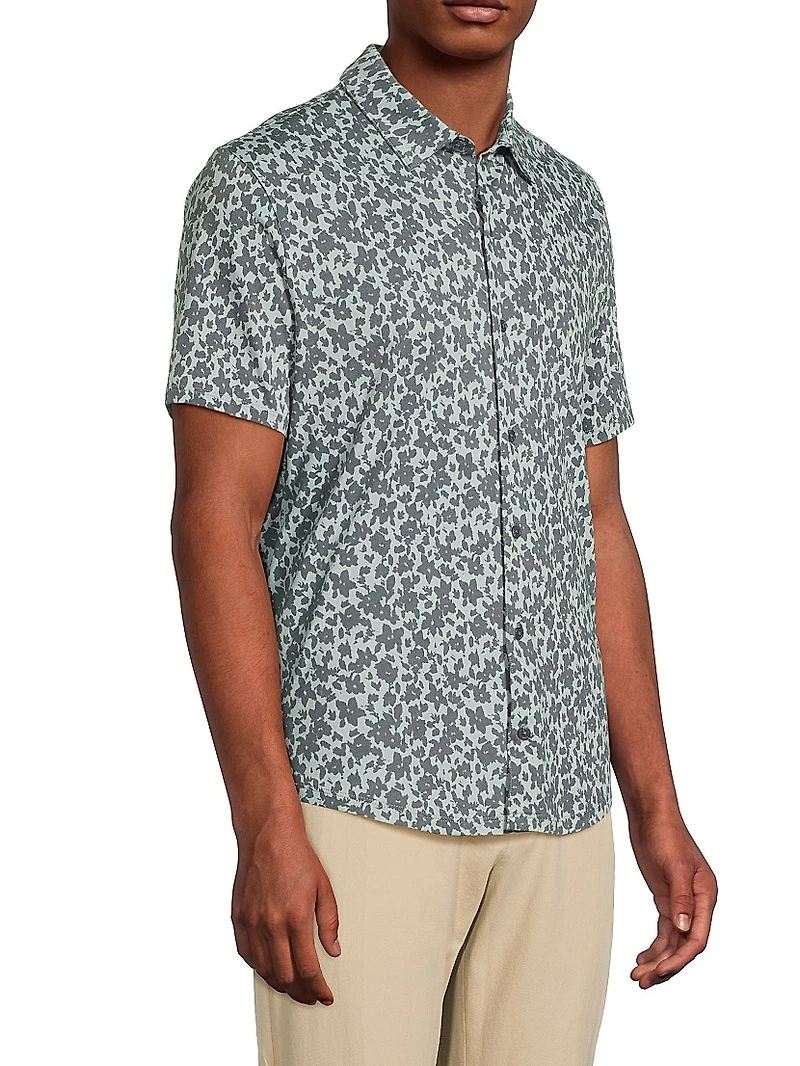 Floral Short-Sleeve Shirt