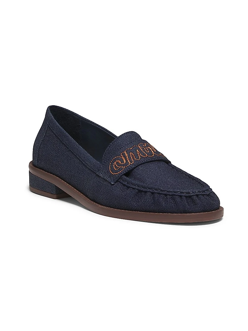 Gretta Logo Denim Loafers