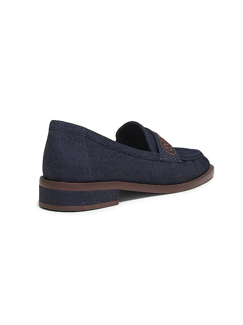 Gretta Logo Denim Loafers