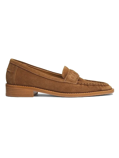 Gretta Logo Suede Loafers