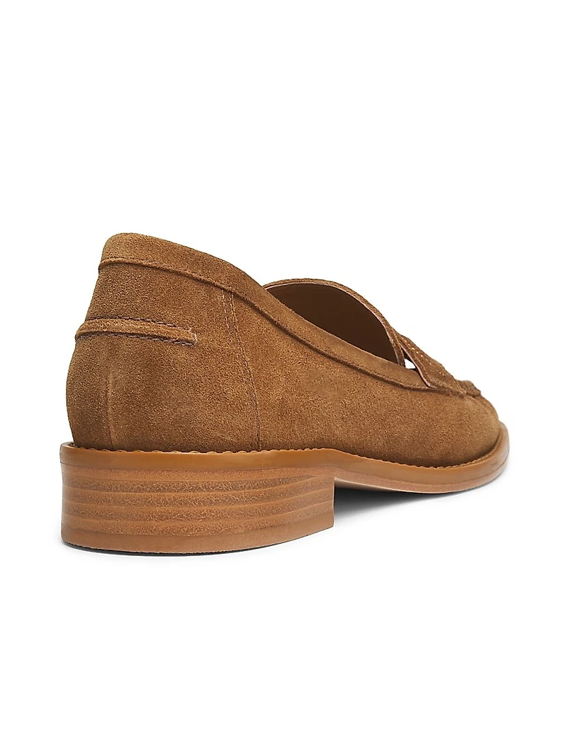 Gretta Logo Suede Loafers