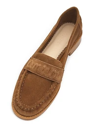 Gretta Logo Suede Loafers