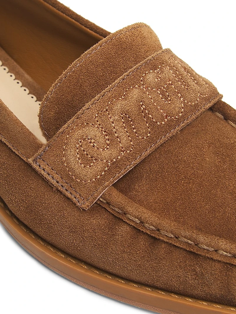 Gretta Logo Suede Loafers