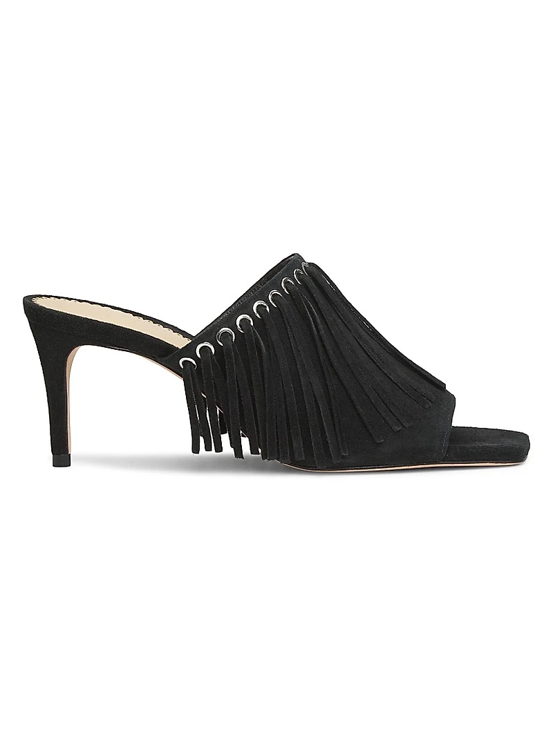 Sabrina 70MM Fringed Suede Sandals