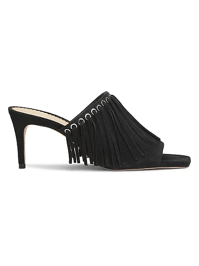 Sabrina 70MM Fringed Suede Sandals