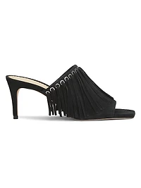 Sabrina 70MM Fringed Suede Sandals