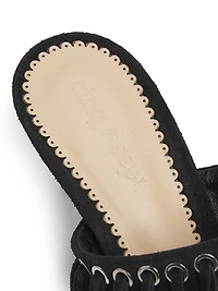 Sabrina 70MM Fringed Suede Sandals