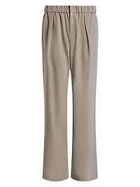 Kayson Wide-Leg Pleated Pants
