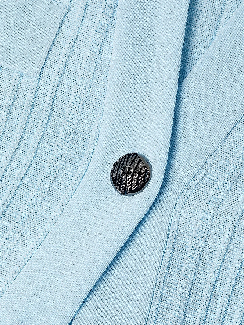 Plus Heritage Fit Rib-Knit Cardigan