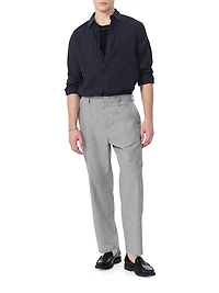 Donegal Wool-Blend Wide-Leg Pants