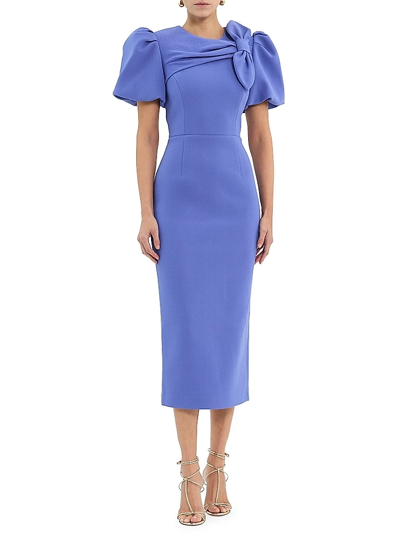 Violetta Bow Midi-Dress