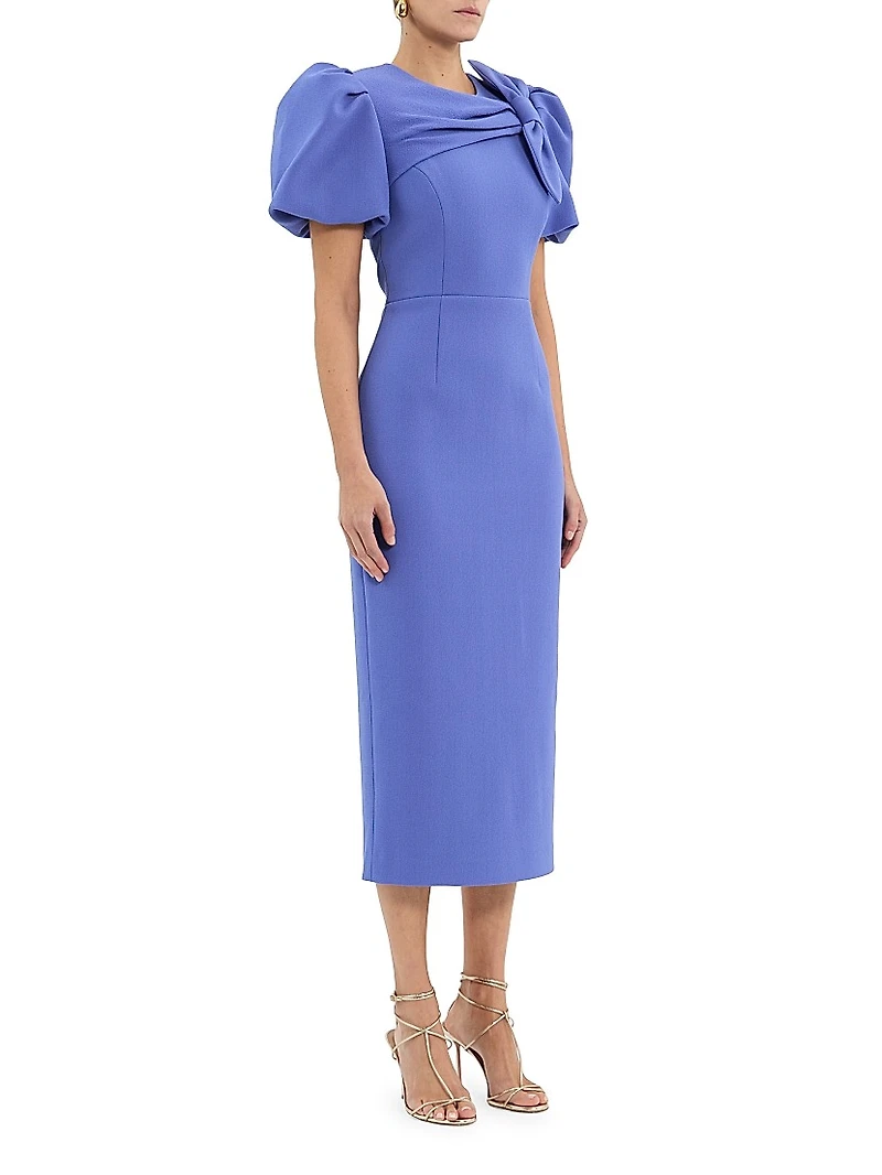 Violetta Bow Midi-Dress