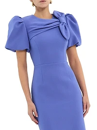 Violetta Bow Midi-Dress
