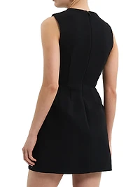 Piper Embellished Bow Stretch-Crepe Minidress