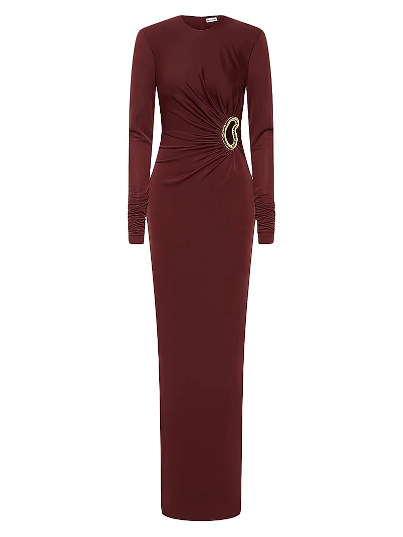 Mischa Embellished Cut-Out Gown