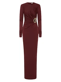 Mischa Embellished Cut-Out Gown
