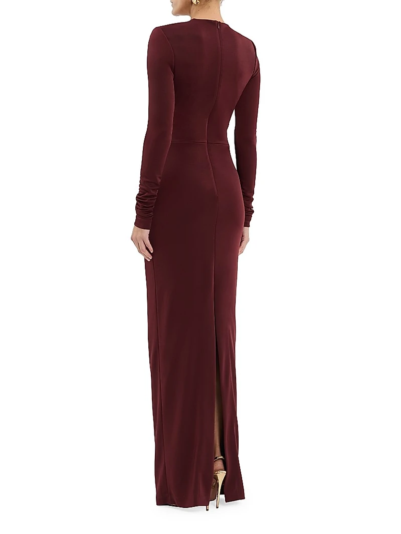 Mischa Embellished Cut-Out Gown