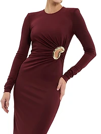 Mischa Embellished Cut-Out Gown