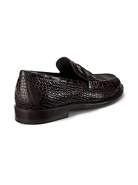 Perry Embossed Leather Loafers